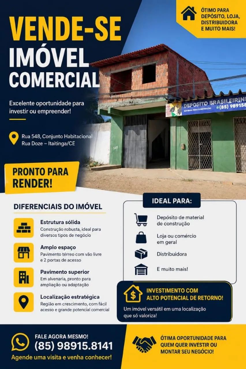 Ponto comercial, industrial e residencial