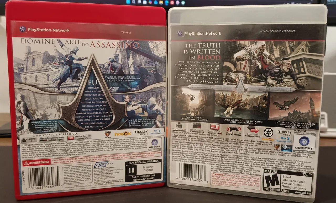 Combo Assassin's Creed I & II - PS3 - Foto 2