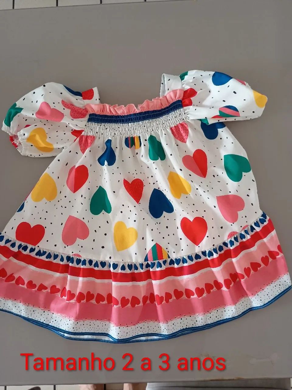 Vestido feminino infantil 