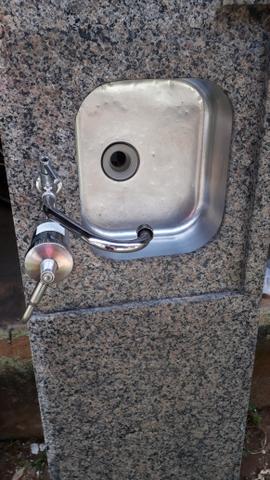 Pia para cozinha de Mamoré Preta completa