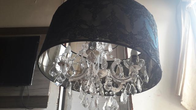 Lustre Mantra com 5 lampadas redoma estilo imperial - Foto 5