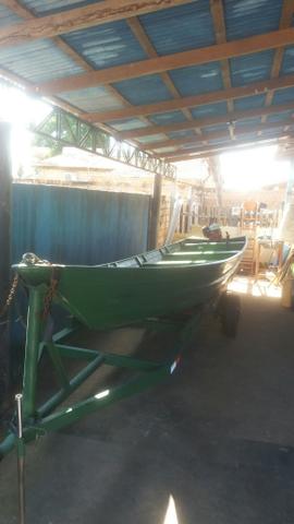Canoa alumínio sem motor