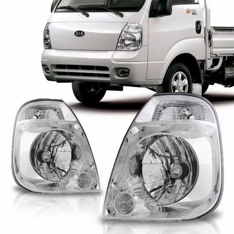 Par Farol Cromado Kia Bongo 2005 2006 2007 08 2009 2010 2011
