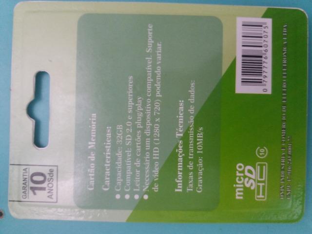 Cartão de memória Micro SD 32GB classe 10 - Foto 4