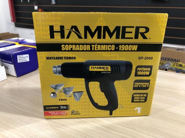 Soprador térmico 1900W temperatura de 350 a 550°C 220V