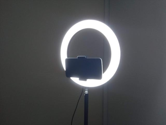 Ring Light 26cm + Tripé 1,60m + Tripé de mesa Entrega Grátis - Foto 3