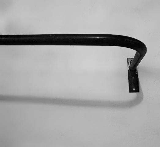 Suporte para Parede de Ferro Barra de Aço Preto Pendurar Produtos Usado (Par)