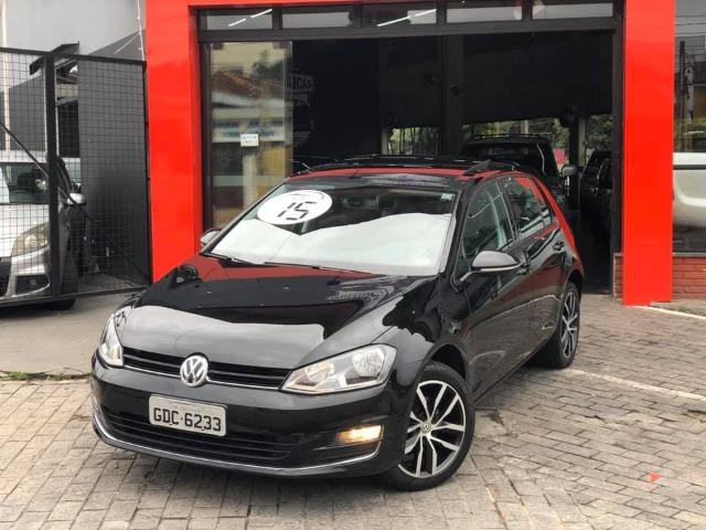 Golf 1.4 TSI 2015 Teto solar elétrico Bancos em couro