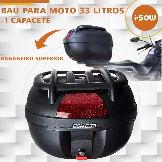 Bagageiro Pra Moto 33 Litros 