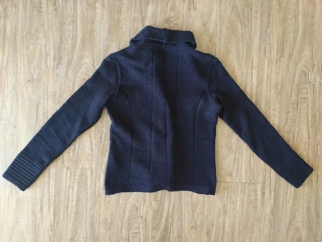 Blusa preta Malhas Bruna, tam. P - Foto 2
