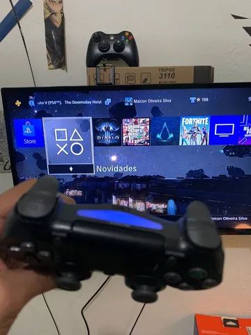 PS4 PRO 1TB + 5 JOGOS + 2 CONTROLES - Videogames - Engenho