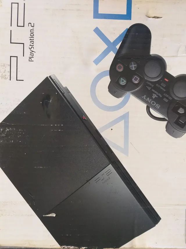 Playstation 2 Completo Na Promoção Ps2+ 02 Controles+ 5 Jogos+ Garantia!!