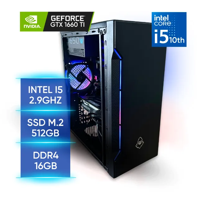 Computador PC Gamer Barato Intel I5, SSD 240GB, 8GB, Nvidia 2GB - Blue Sky  Informática - 10 Anos !