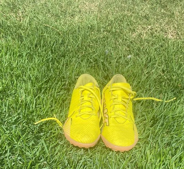  chuteira de society Nike mercurial amarela oficial - Foto 6