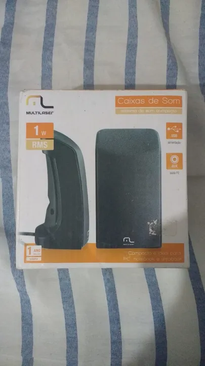 Caixas de Som Multilaser p/ Desktop e notebook