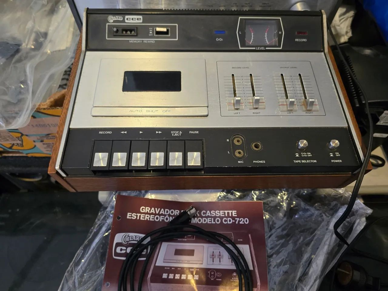 Gravador de Cassette Estereofônico Collaro CD-720 - Vintage!