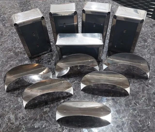 Kit 11 Porta Guardanapo Inox Lanchonete Restaurante [Bem conservados!] - Foto 2