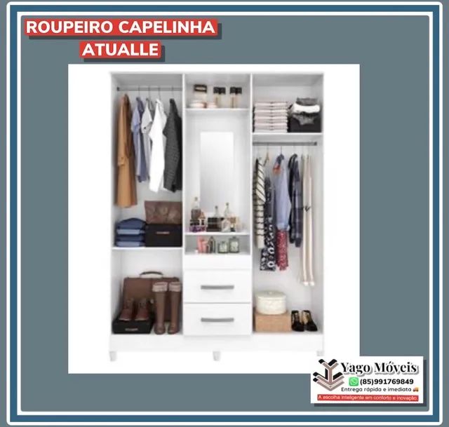 Guarda Roupa capelinha em mega Promoção entrega grátis ! - Foto 4