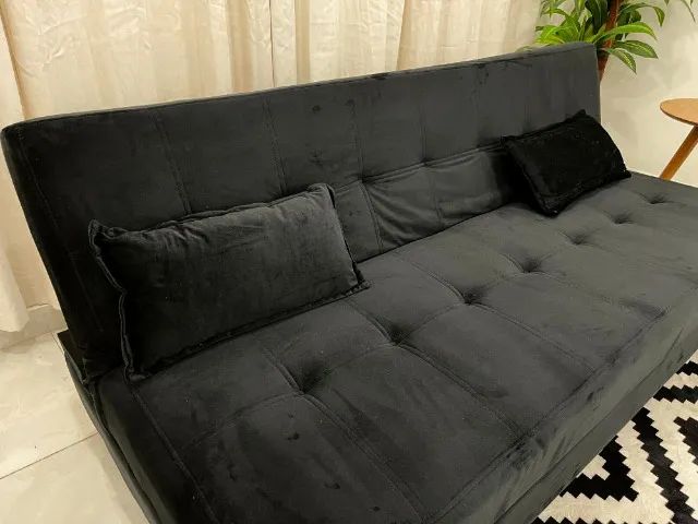 Promoção! Sofá Cama Casal Arpoador Preto  Até 12x - Frete Grátis - Foto 3