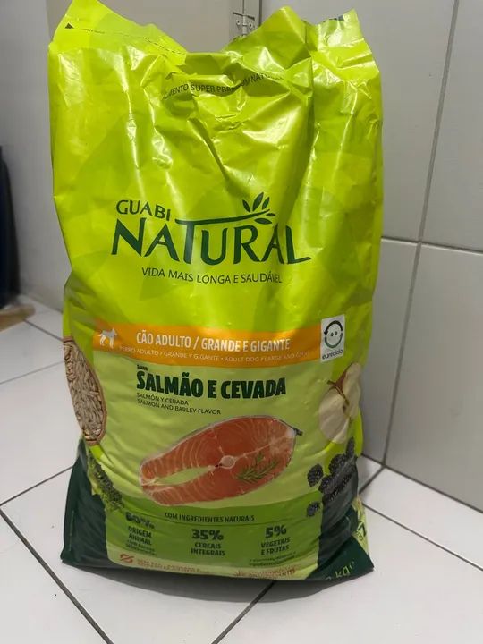 Ração para Cães grandes com Salmão e Cevada - 12Kg