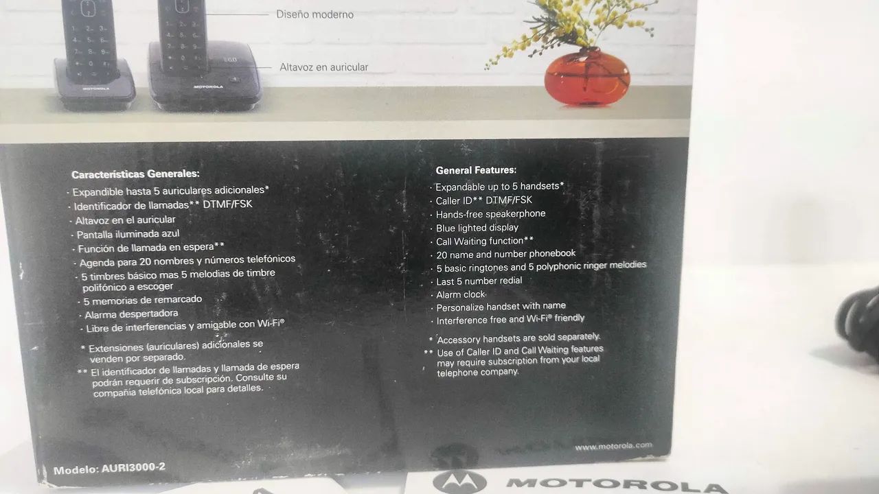 Telefone sem Fio Motorola DECT 6.0 AURI3000 Série - Foto 6