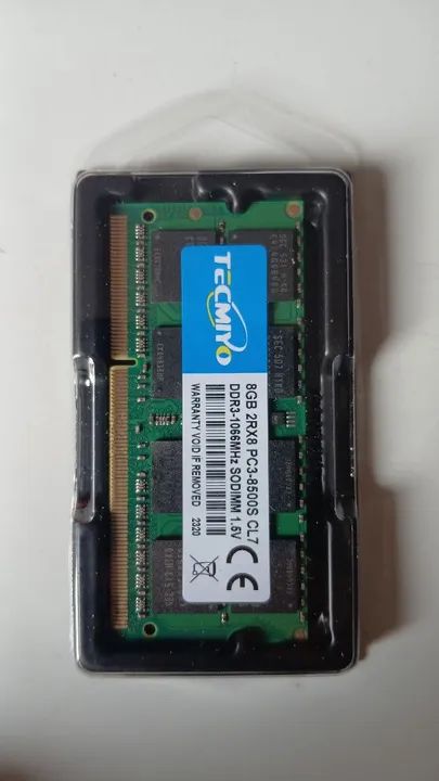 MEMÓRIA RAM DDR3 8 GB FREQUÊNCIA 1066 PRA NOTEBOOK 64739260844418120