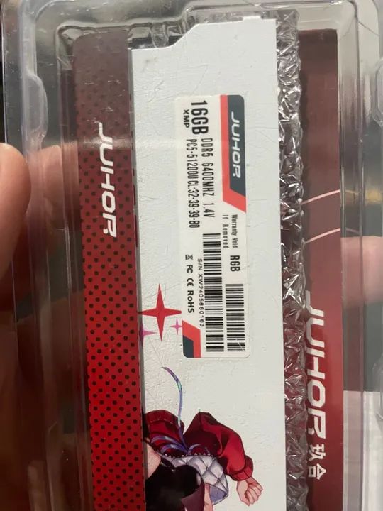 Memória RAM JUHOR 16GB DDR5 6400MHz RGB - Foto 2