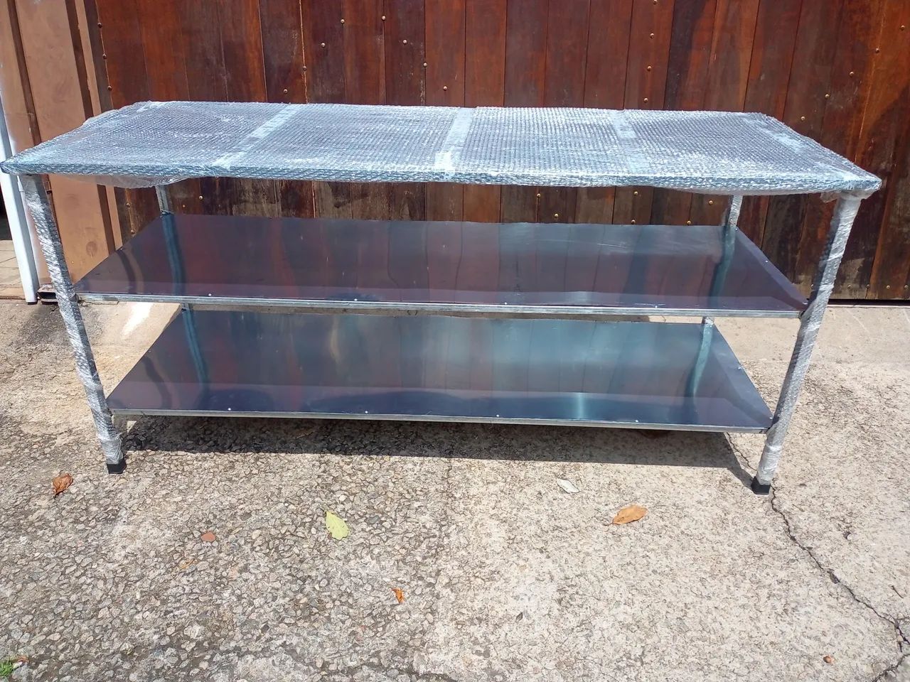 Mesa de inox com paneleiro nova 