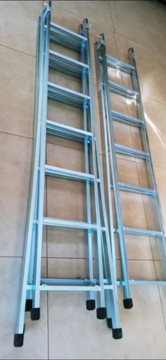 ESCADAS EXTENSÍVEL GALVANIZADA NOVAS 7 DEGRAUS