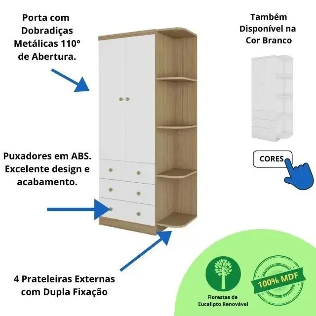 Quarto Completo Infantil 3 Peças Brinde Especial. São Produtos Novos Direto da Fábrica! - Foto 6