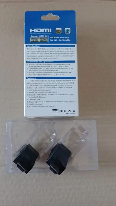 Extensor HDMI Passivo 3D - Até 30 Metros de Alcance com Cabo de Rede UTP CAT5e/6 - Foto 2
