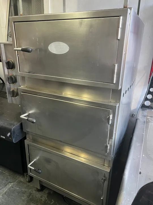 Forno industrial lastro a gás stell aço inox 3 sessão parcelamos em até 12x  - Foto 2