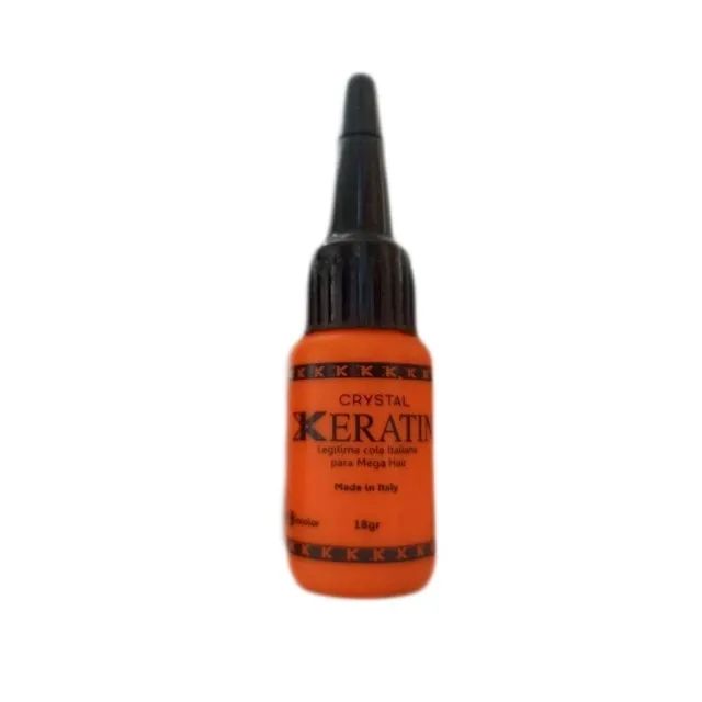 cola de queratina kerarina em po do k keratin crystal 18gr preto