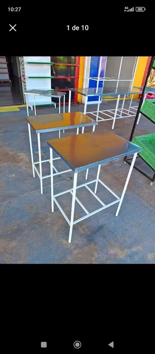 Mesas inox disponíveis