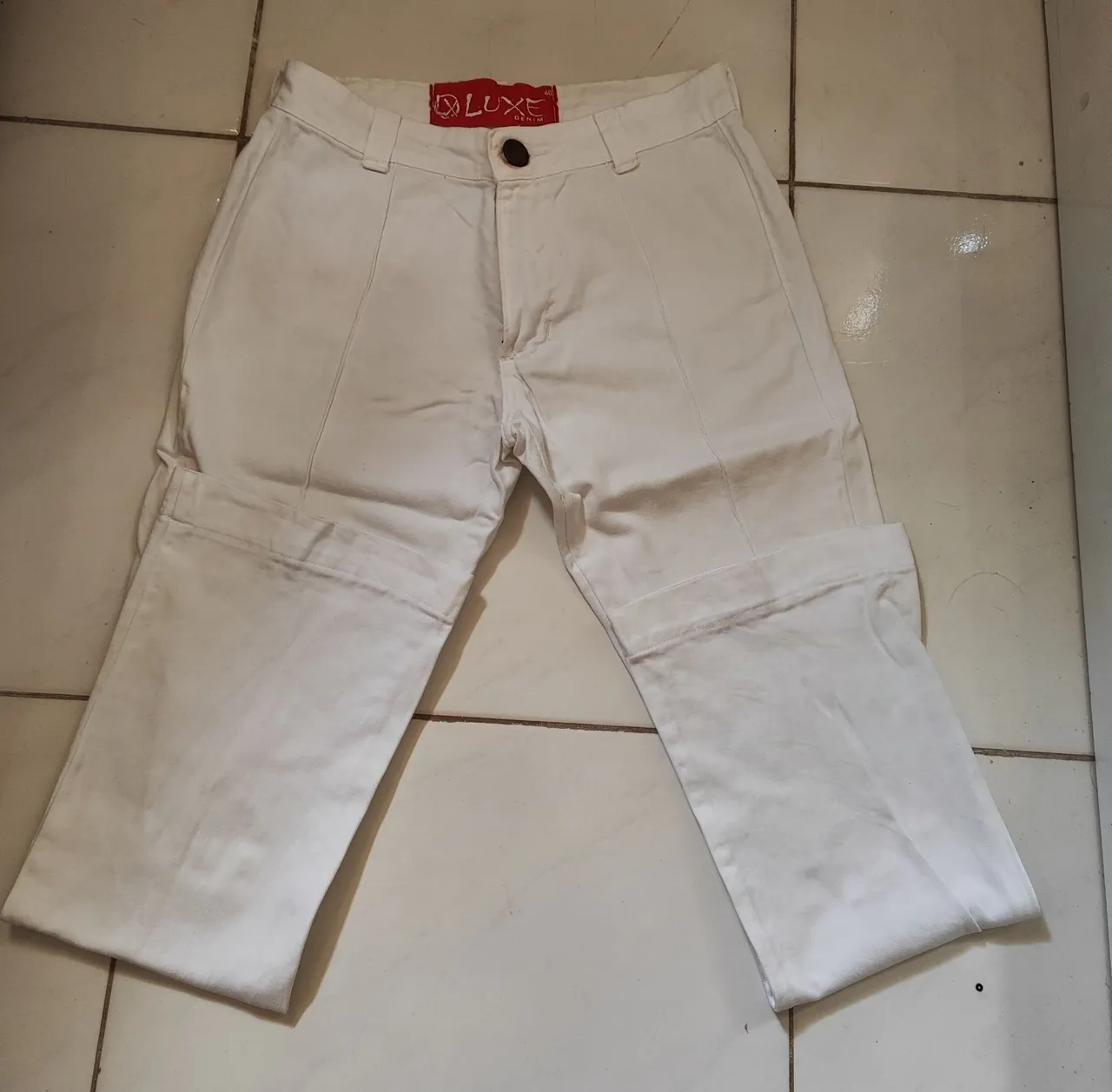 Calça flare Branca feminina