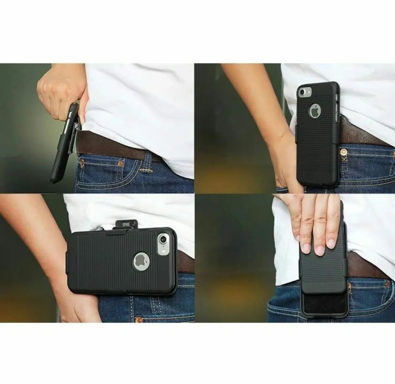 Suporte De Cintura articulado em plástico com veludo interno<br> - Foto 2