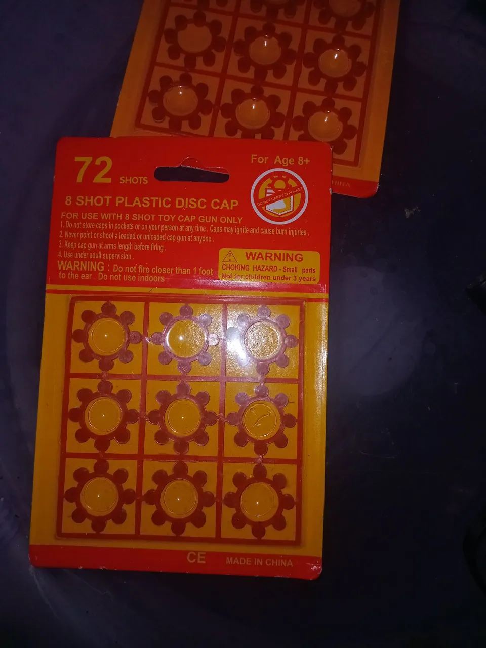 Kit de Espoletas para Pistola de Brinquedo - 72 Tiros