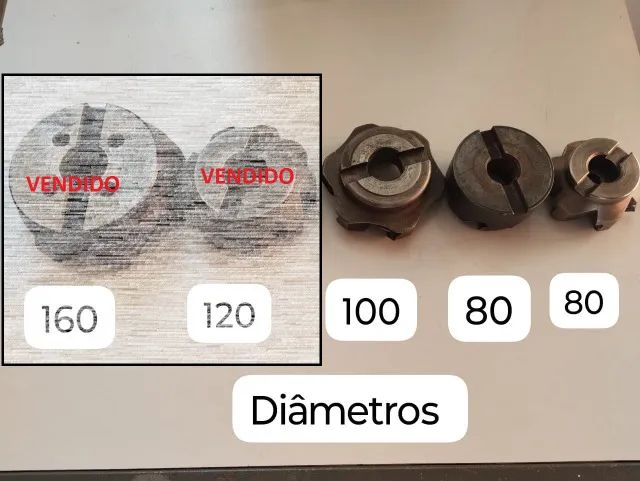 Cabeçotes de pastilha de metal duro para fresadora