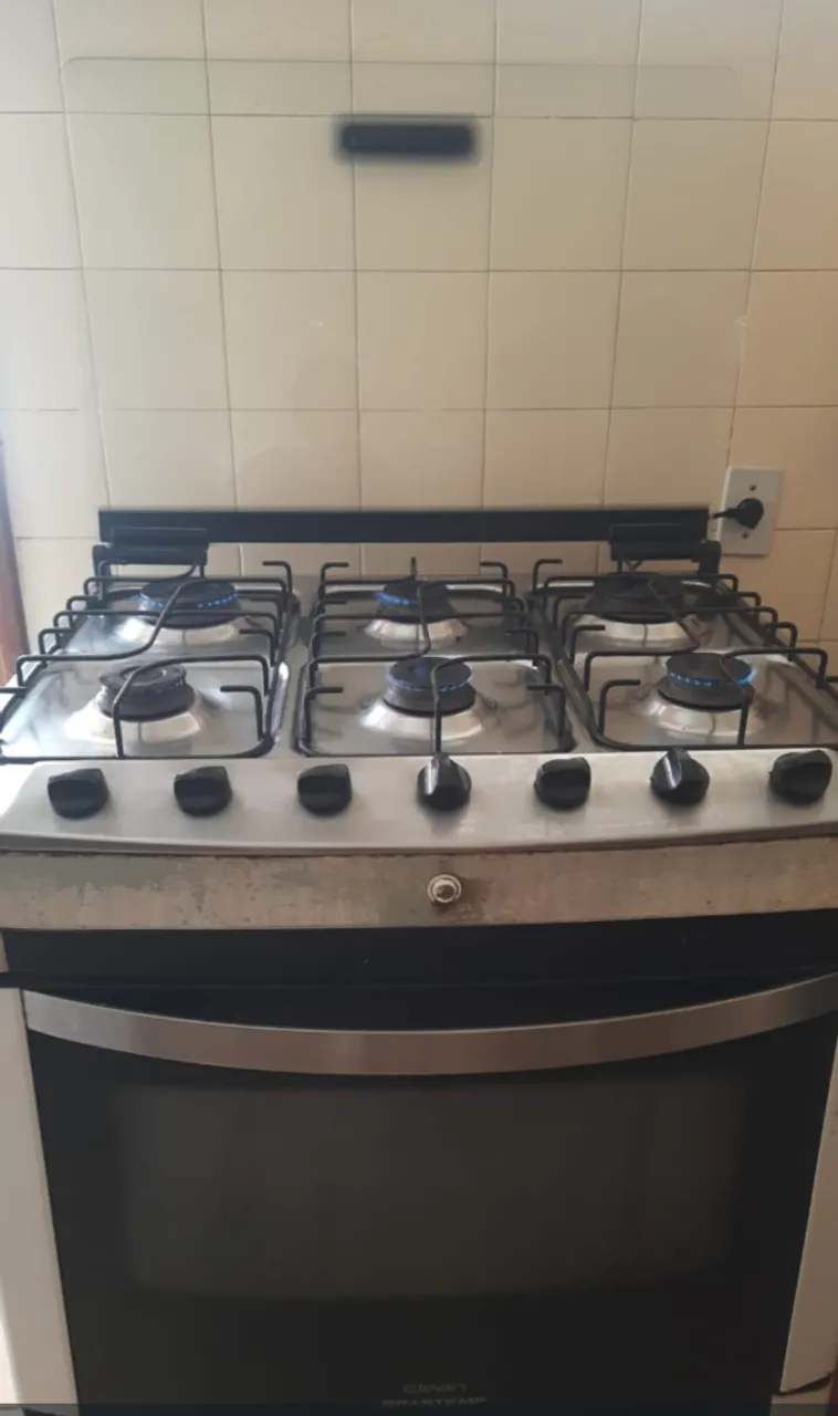 Fogão 6 bocas Clean Brastemp