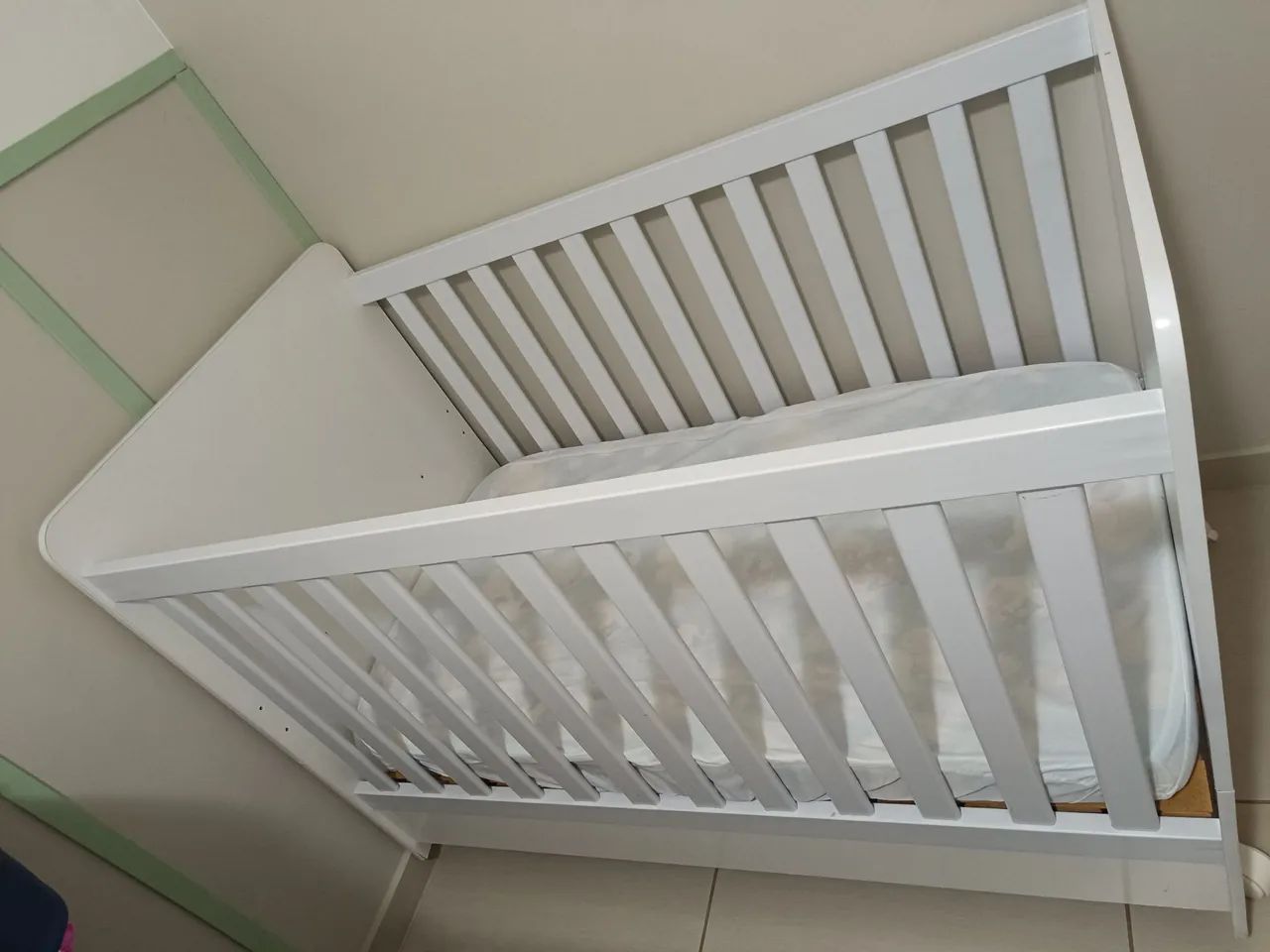 Berço de madeira branco - Foto 2