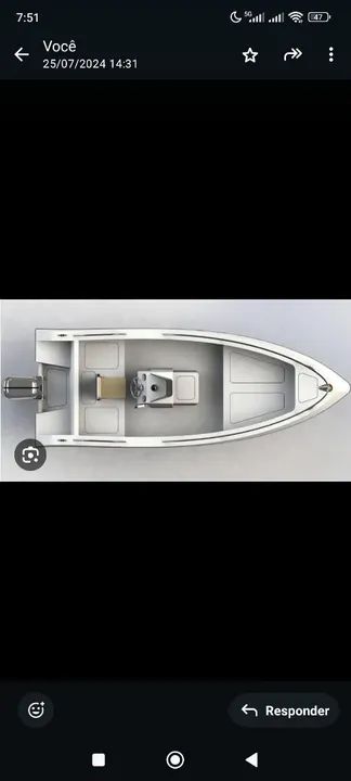 Barco de fibra de 5 metros 