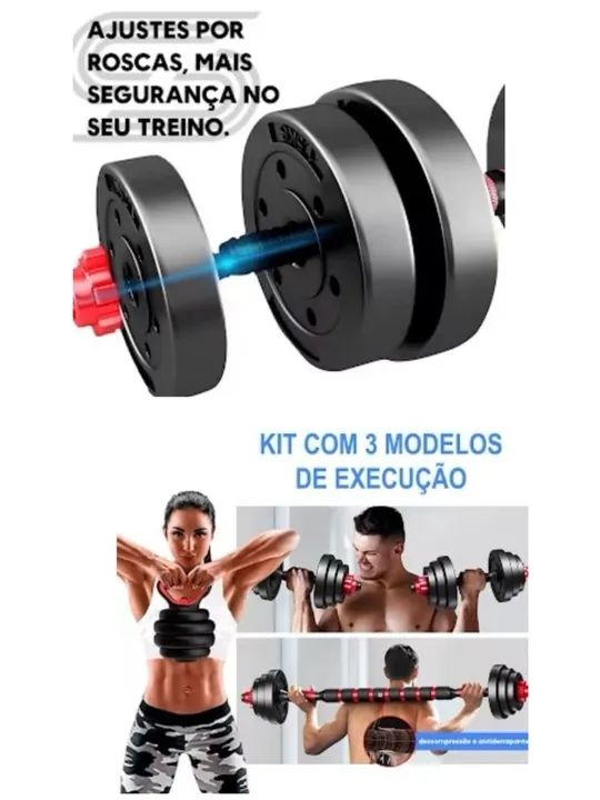 Kit mini academia Musculação: Até 10 vezes no cartão(C/ juros) 