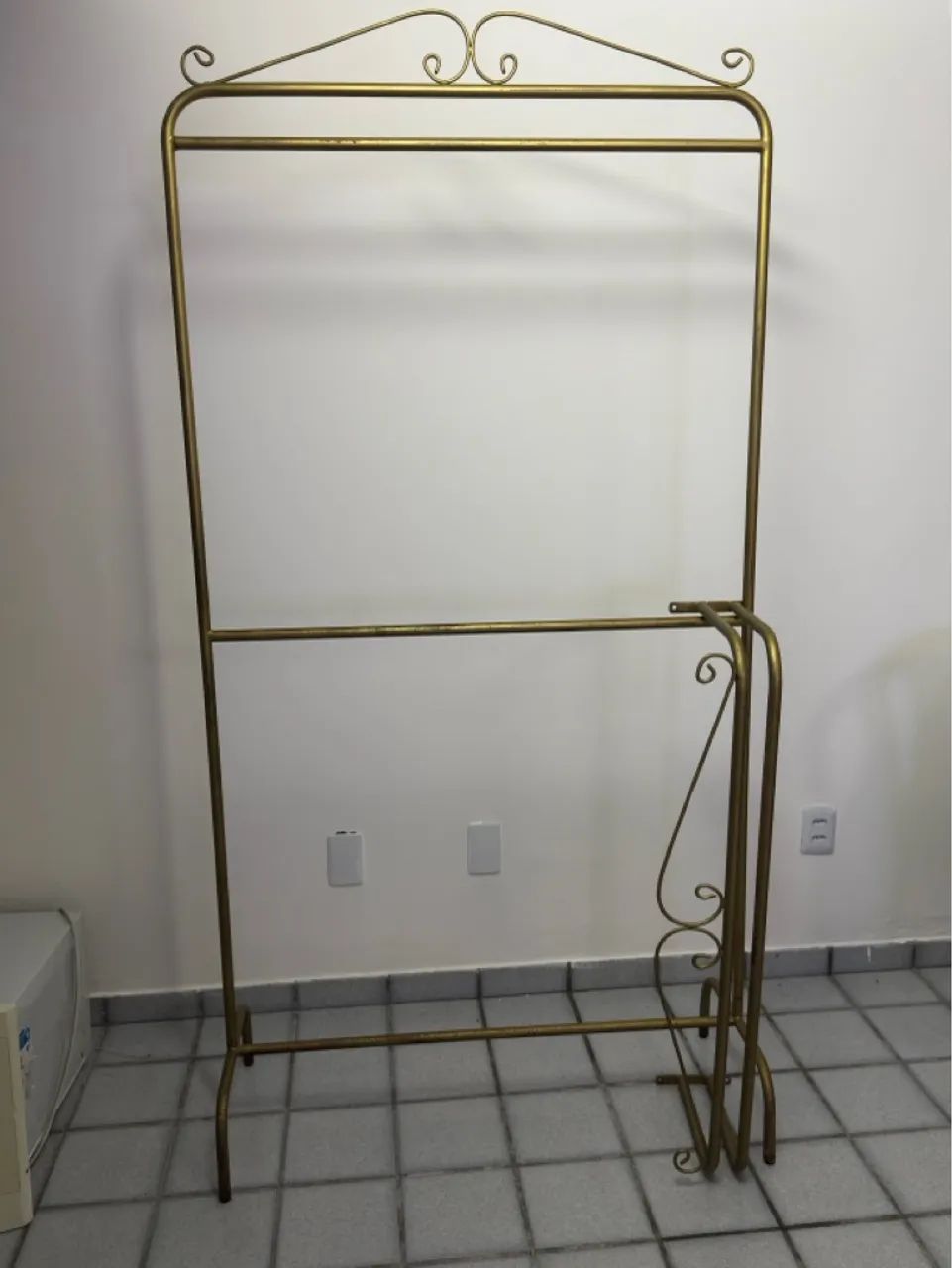 Conjunto de Arara de ferro dourada - Foto 2