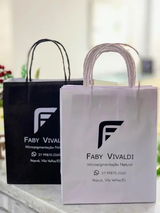 Sacolas de papel Kraft Personalizada