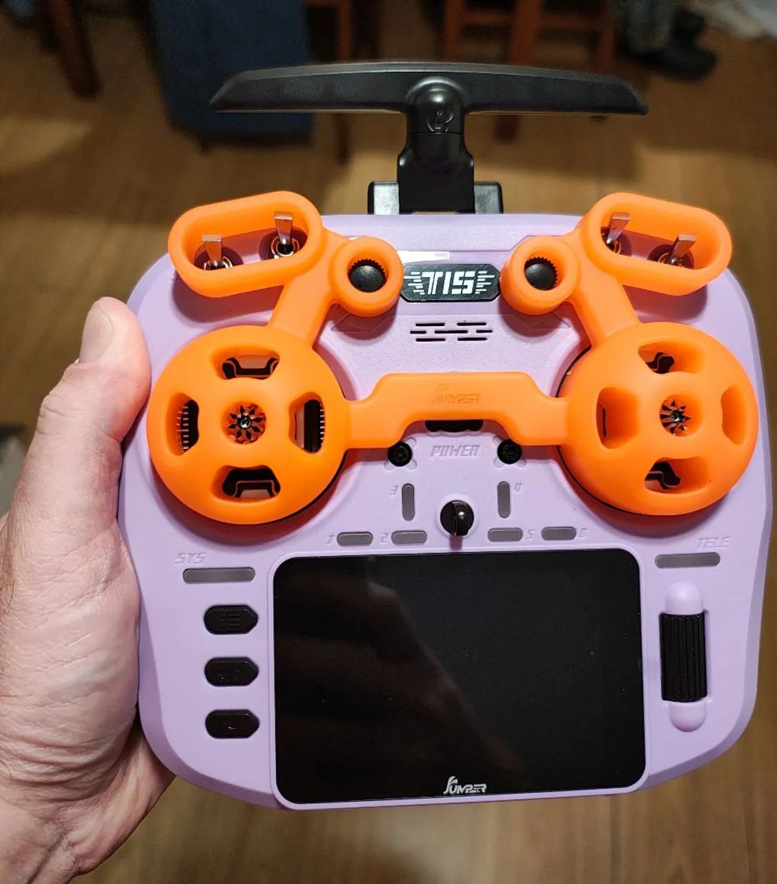 Rádio Jumper T15 ELRS 2.4G Hall Sensor CNC melhor que Radiomaster - Foto 2