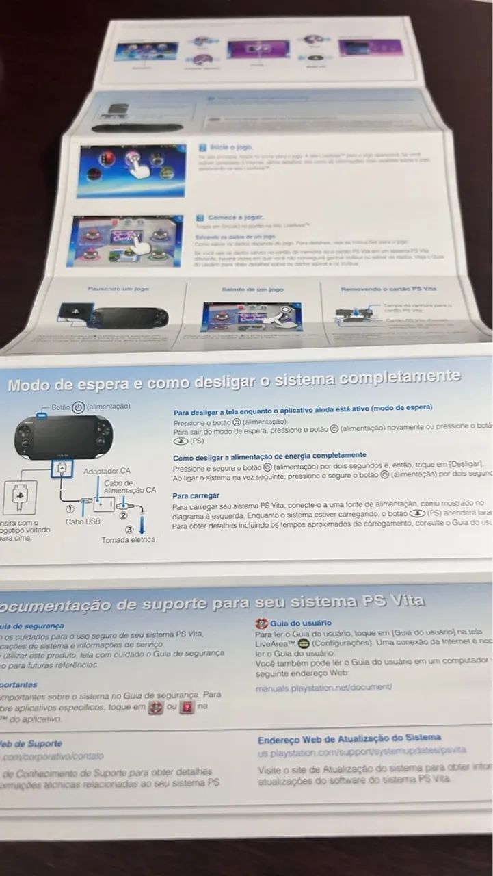 Manuais PS Vita português e espanhol (2x1) - Foto 5
