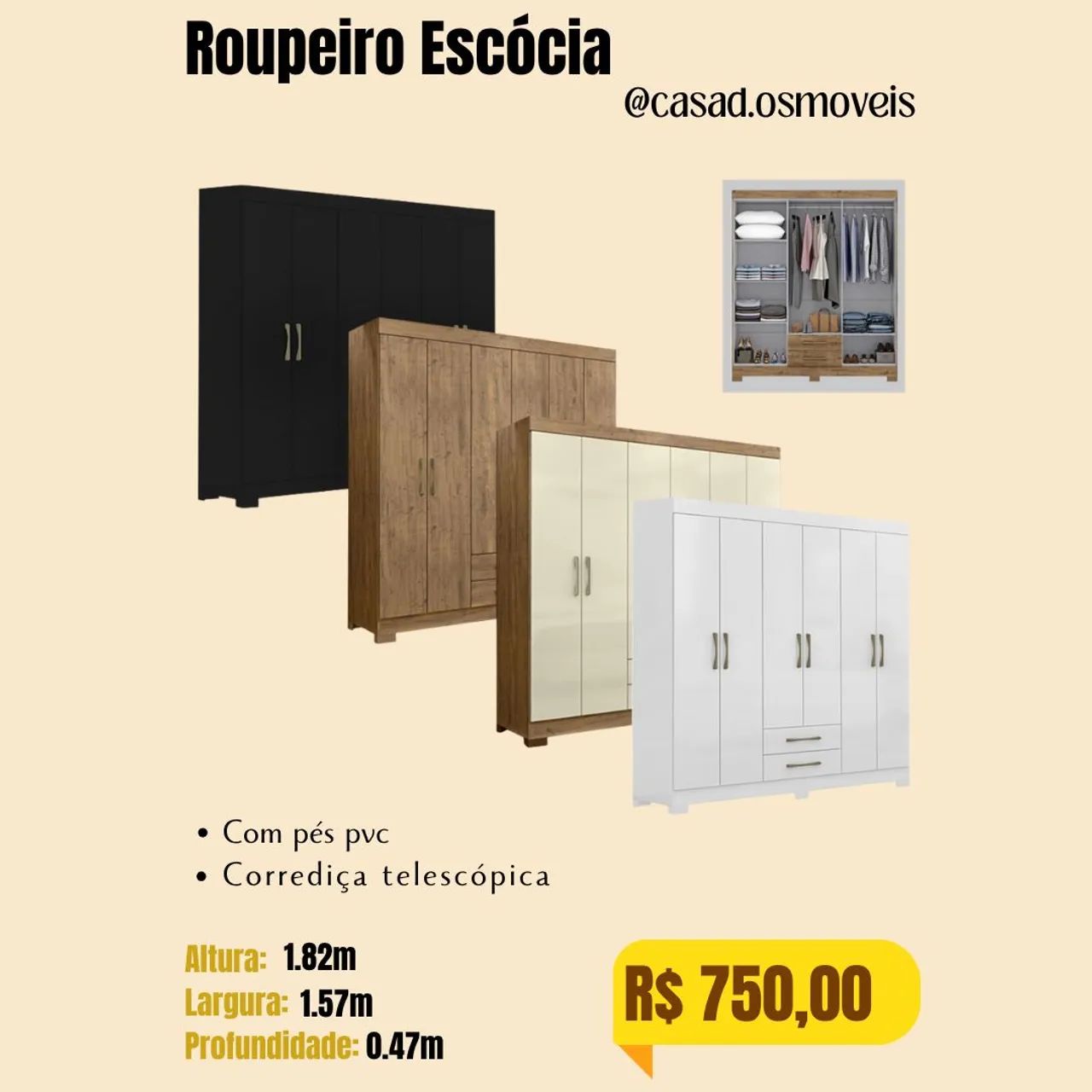 Guarda roupa Escócia 