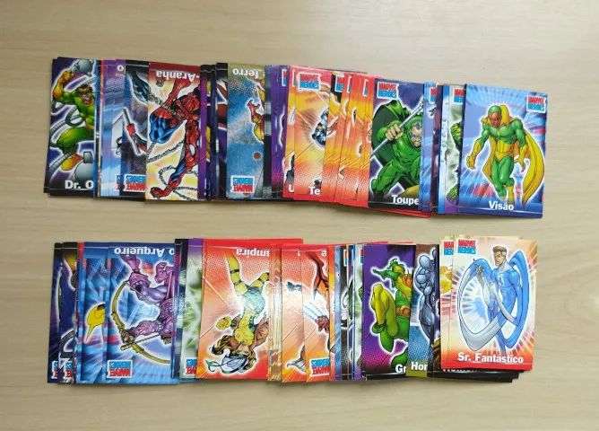 118 Cards Marvel Heroes Topps 2001 + 6 Cards Brinde Veja - Foto 4