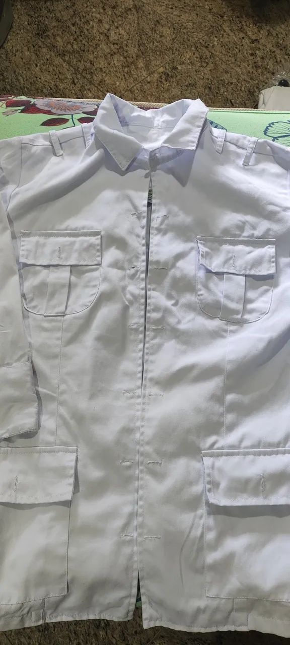 Túnica branca colégio militar 
