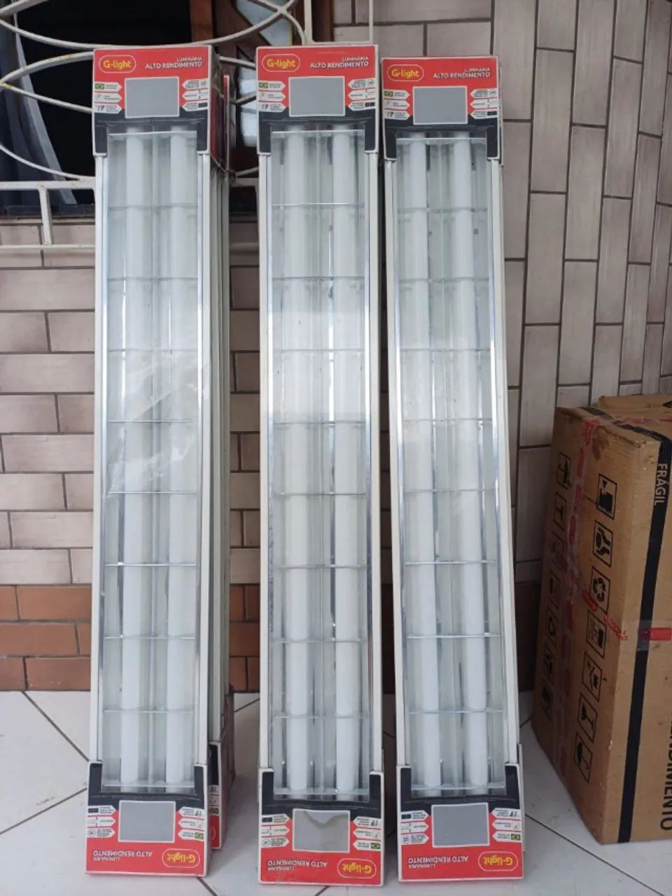 Luminarias g-light, T8 2X20W , 10 aletas cada, 40 pares